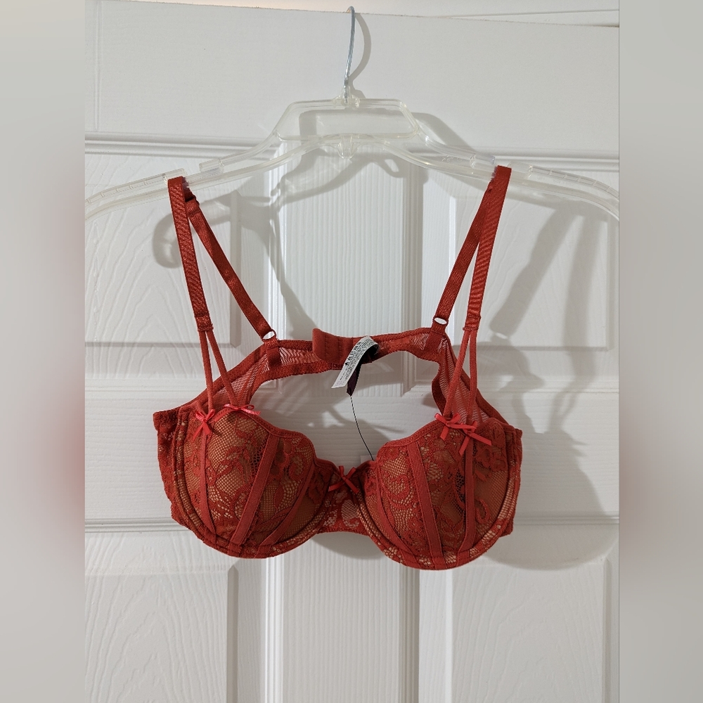 Brand New ADORE ME Bra. 34B. Orange